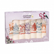 НГ 7 пр. К-т полотенец микрофибра Неделька 7- 33*60 НМФ- 111 Зимняя сказка