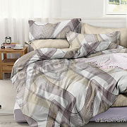 КПБ Люксония поплин 1.5 сп. Абстракция беж