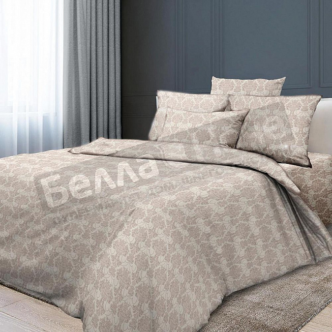 Детальная картинка товара «реноме простыня бязь премиум 1,5сп 6812-2 бельведер бискотти»
