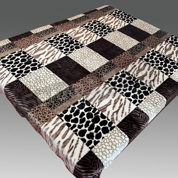 Детальная картинка товара «смун плед синтетический 160*220 стр. 2126 шкуры смешанные»