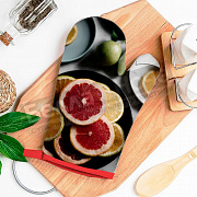 Бояртекс Рукавица двунитка 26*18 стеганная Цитрусовая симфония МАРКИРОВКА