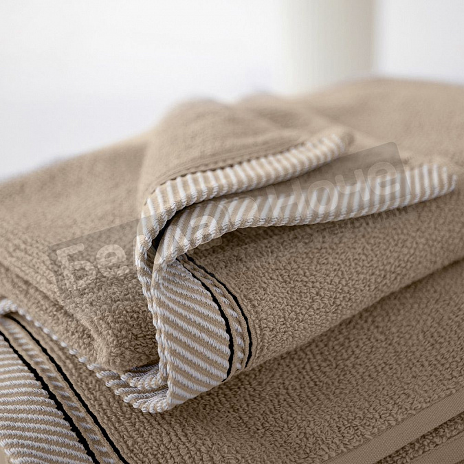 Детальная картинка товара «веросса полотенце махр. гл/кр fjord 70*140 капучино /бордюр а»