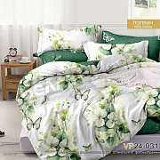 КПБ Люксония поплин 2,0сп с натяжной простыней 160*200 Яблоневый цвет