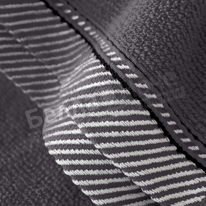 Веросса Полотенце махр. гл/кр Fjord 70*140 Антрацит /бордюр А