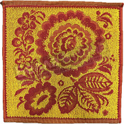 Авангард Салфетка махр. пестр. 33*33 С79-ЮА рис.3022 Хохлома-1