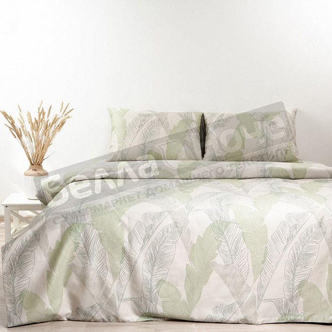 Детальная картинка товара «кпб блакитны  хлопок-  лён евро 617202 нав.2-50*70»