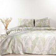 КПБ Блакитны  хлопок-  лён Евро 617202 нав.2-50*70