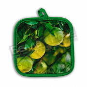 Бояртекс Прихватка двунитка 17*17 стеганная Яблоневый сад МАРКИРОВКА