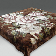 Смун Плед синтетический 200*240 глад. 6017-1 Орех Коричненый