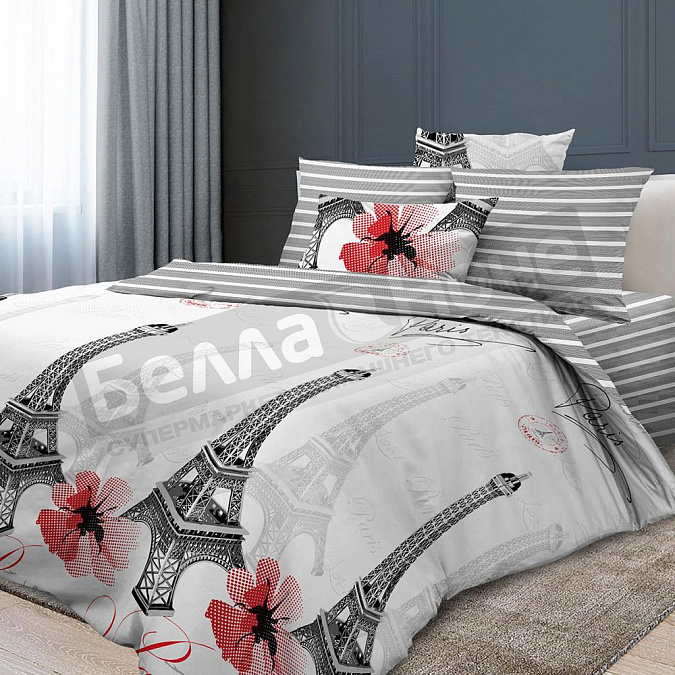 Детальная картинка товара «кпб реноме бязь премиум 1,5сп 6311-1 париж»