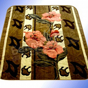 Смун Плед синтетический 200*240 глад. 6024-2 Тыква лилия Коричневый