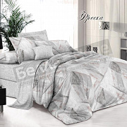 КПБ Люксония поплин 2,0сп с натяжной простыней 160*200 Фреска 