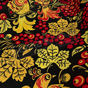 ТГ Полотенце ваф 45*60 Хохлома на черном 21573-1