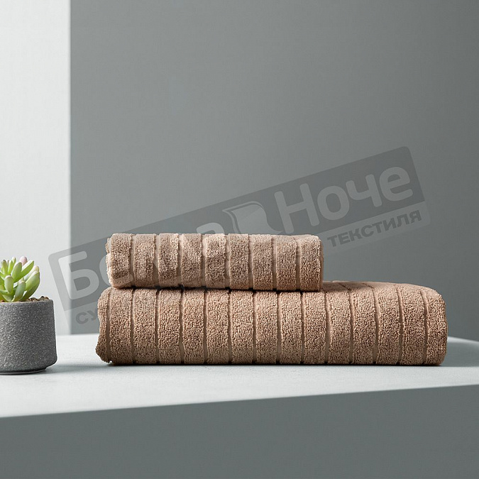 ВН Полотенце махр. гл/кр Wave 70*140 Мокко