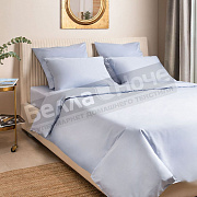 Экотекс Моноспейс Простыня сатин Евро 220*240 Серо- голубой