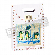 Диности 1 пр. Полотенце м/ф 40*70 ОМФ- 80 Веселые лягушки