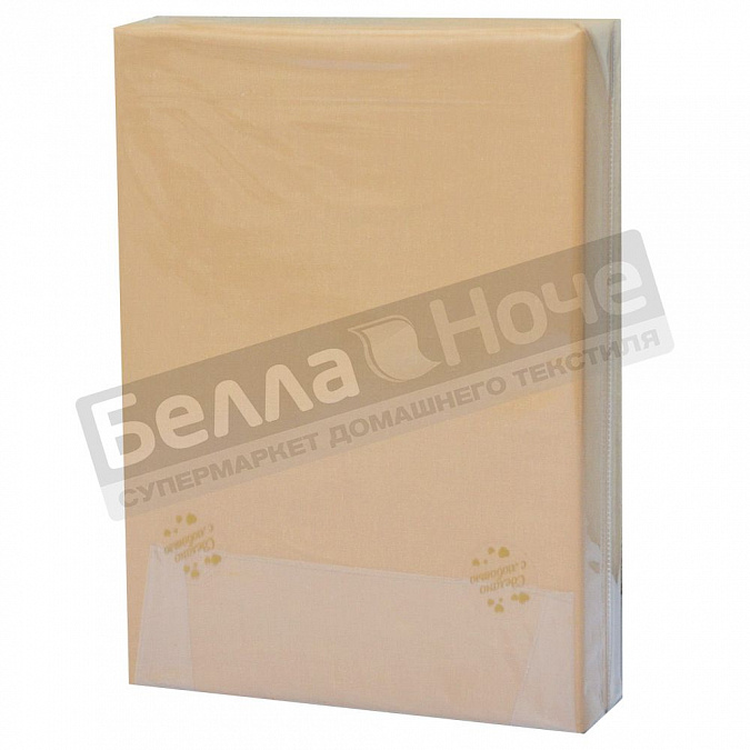 Детальная картинка товара «люксония пододеяльник сатин гл/кр евро 200*215 бежевый»