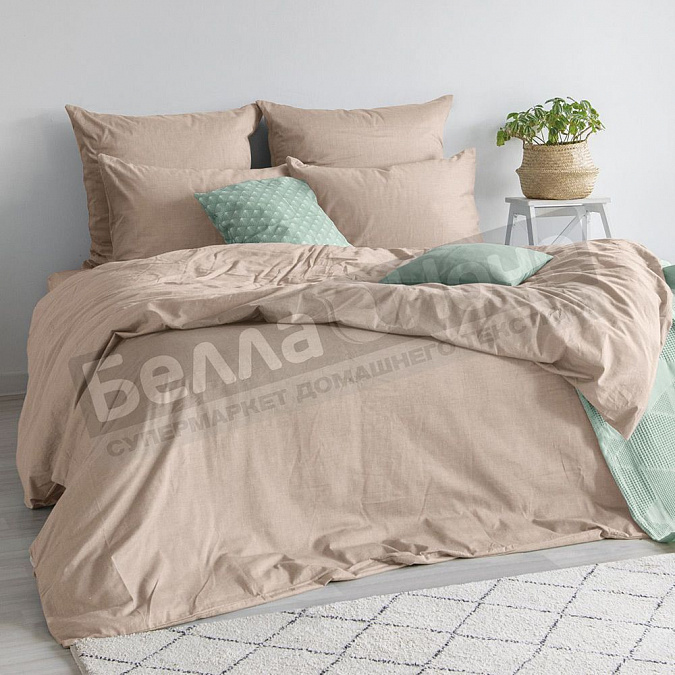 Детальная картинка товара «кпб веросса melange 1,5сп. praline нав.2-70*70»