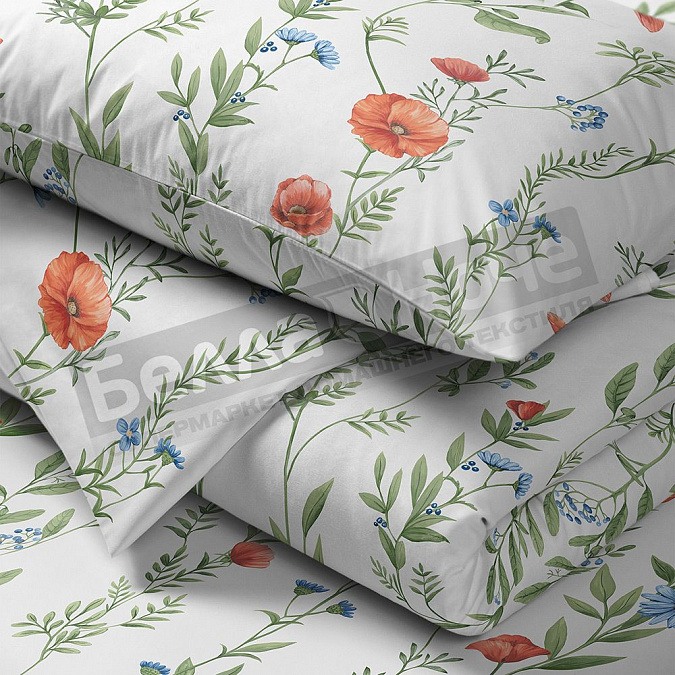 Детальная картинка товара «хорошо дома к-т наволочек поплин 2-50*70 30245/1 цветочный вальс»