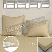 Люксония К-т наволочек сатин гл/кр 2-70*70 Бежевый