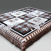 Смун Плед синтетический 160*220 стр. 2026-1 Решётка Коричневый