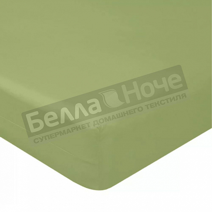 Детальная картинка товара «люксония простынь поплин гл/кр на резинке 200*200/20 эвкалипт»