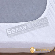 Хлопковый край Наматрасник Непромокаемый махра ПУ Caress  80*160*30 00 Белый 