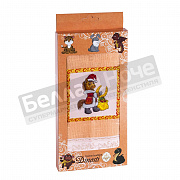 НГ 1 пр. Полотенце льняное 1-42*42 ОВ- 102 Новогодний конь