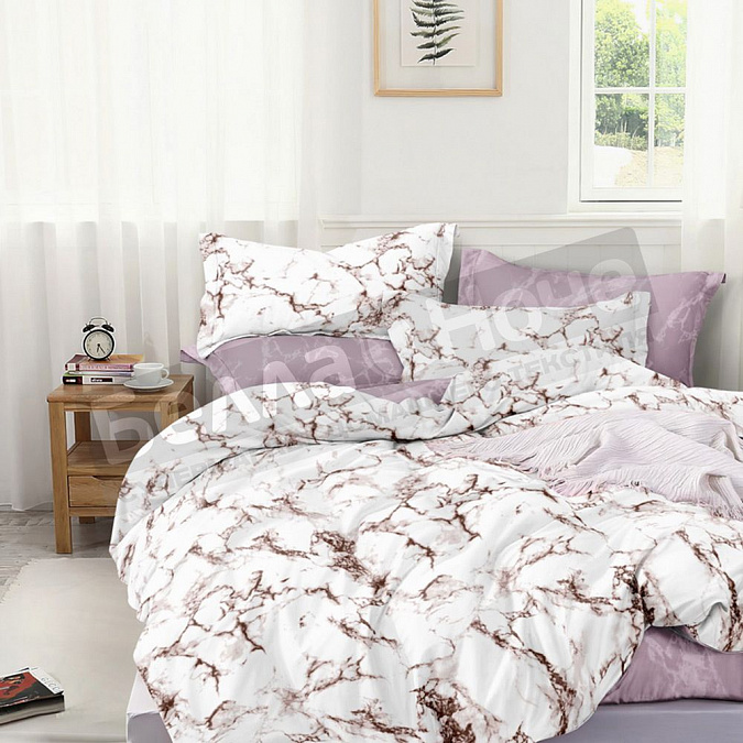 Детальная картинка товара «кпб люксония поплин 1.5 сп. мрамор»