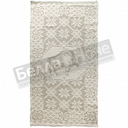 Беларусь Полотенце лён- хл 55*100 рис.677 цв.330 Зубраня Серый