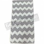 Авангард Полотенце махр. пестр. 70*140 С81-ЮА рис.7202 Зигзаг Отбелка- серебристый