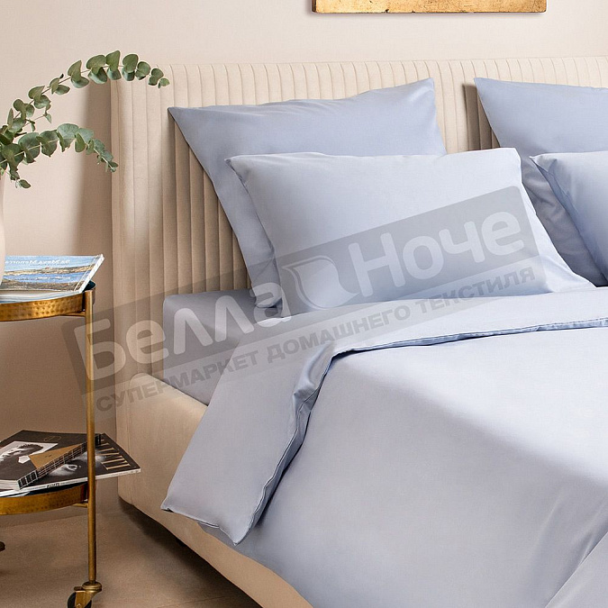 Детальная картинка товара «экотекс моноспейс пододеяльник сатин 200*220 серо-голубой»