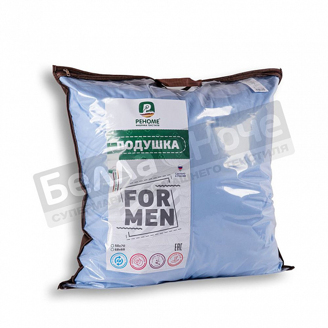 Натуральная колл. Для мужчин Зам. лебяжьего пуха тик 68*68 Реноме  