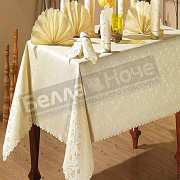 Метеор К-т DO&CO С люрексом однотон. Скатерть 160*220+12 салф Золотой