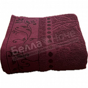 ВВТ Полотенце махр. жак. 50*90 цв.220 Тёмно-бордовый 375гр 860