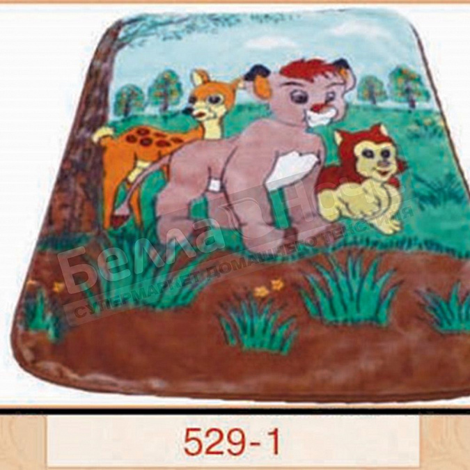 Детальная картинка товара «смун плед синтетический 110*140 глад. 529-1 три товарища»