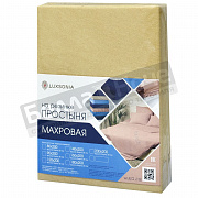 Люксония Простынь махра 120*200/20 Бежевый