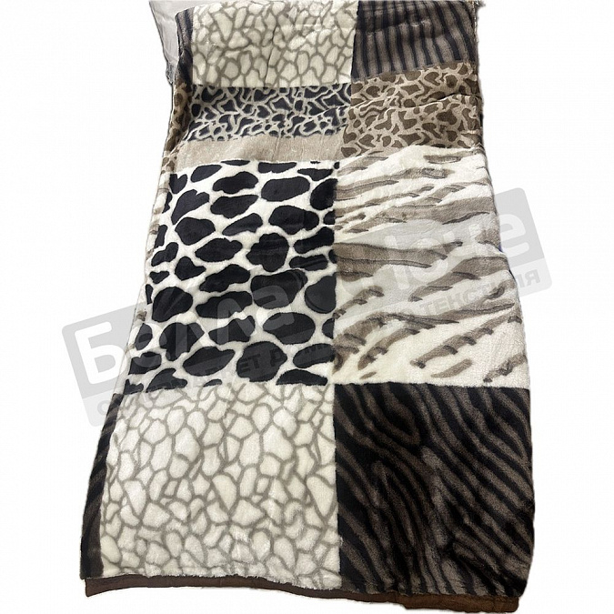 Смун Плед синтетический 150*200 глад. обл. 3126 Шкуры смешанные