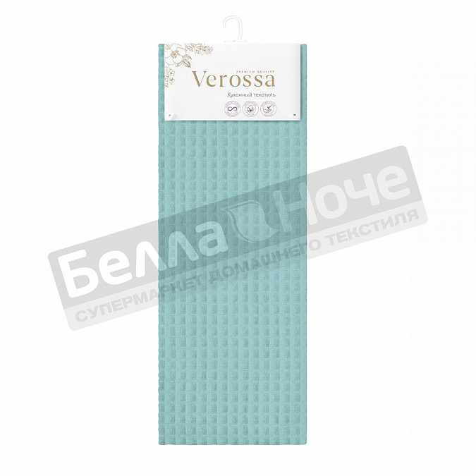 Детальная картинка товара «веросса полотенце ваф гл/кр кухон. 40*70 бирюзовый 31»