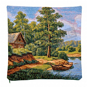 Гобелен Плюс наволочка 38*38 Лодка рыбака