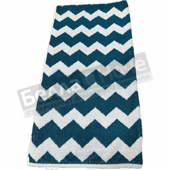 Детальная картинка товара «авангард полотенце махр. пестр. 70*140 с81-юа рис.7202 зигзаг отбелка- прибой»