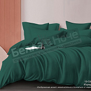 SOVE Монотоне Простынь сатин гл/кр на резинке 180*200/35 19-5420 TPX Изумруд