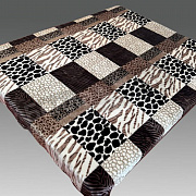 Смун Плед синтетический 150*200 глад. обл. 3126 Шкуры смешанные