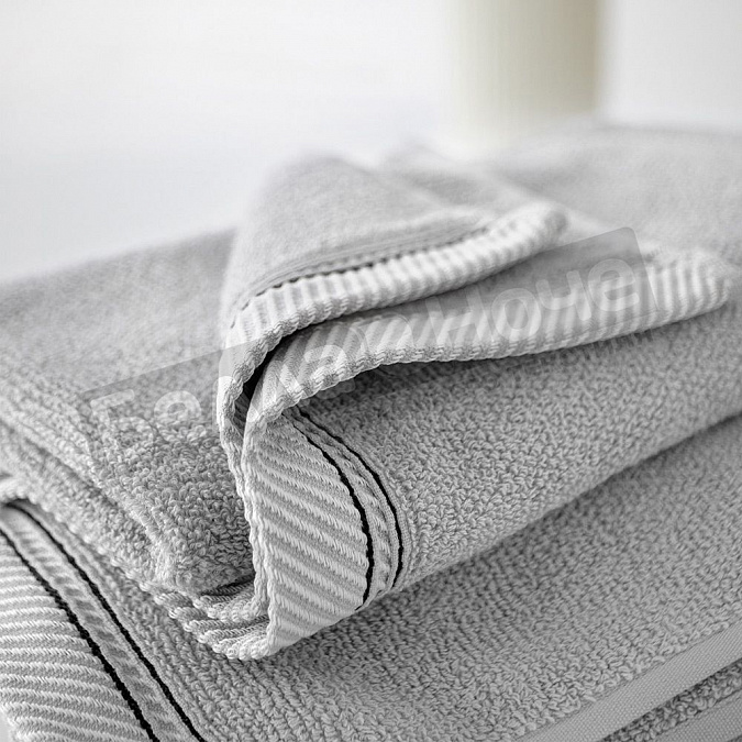 Детальная картинка товара «веросса полотенце махр. гл/кр fjord 70*140 холодный-серый /бордюр а»