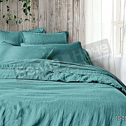 КПБ  Koenigson теплый лён с натяжной простыней 2,0 сп. 160*200*30 диз.16-5114 Breeze