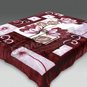 Смун Плед синтетический 200*240 глад. 6034-1 "45" Бордовый 