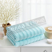 Веросса Полотенце махр. гл/кр Страйп 70*140 Нежно- голубой