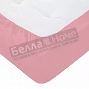 Люксония Простынь поплин гл/кр на резинке 200*200/20 Брусника