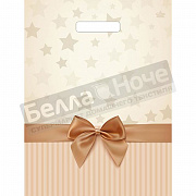 Пакет ПЭ с вырубной ручкой 31*40 Тико Ламинация Звезды в подарок