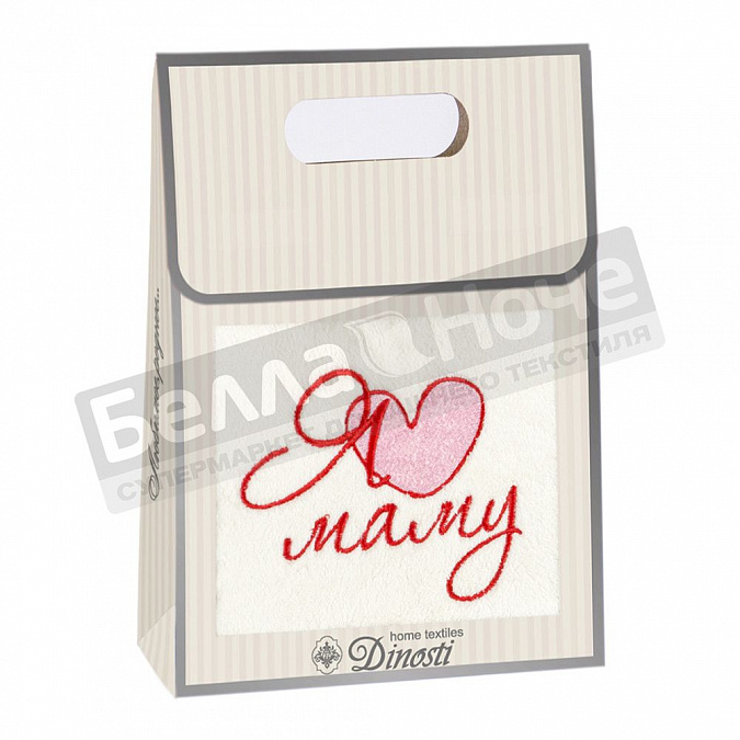 Детальная картинка товара «диности 1 пр. полотенце м/ф 40*70 ом- 832 я люблю маму»